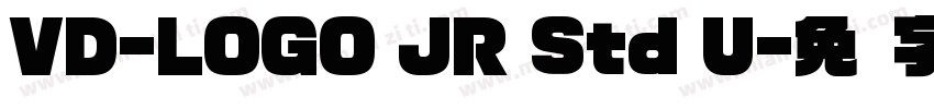 VD-LOGO JR Std U字体转换